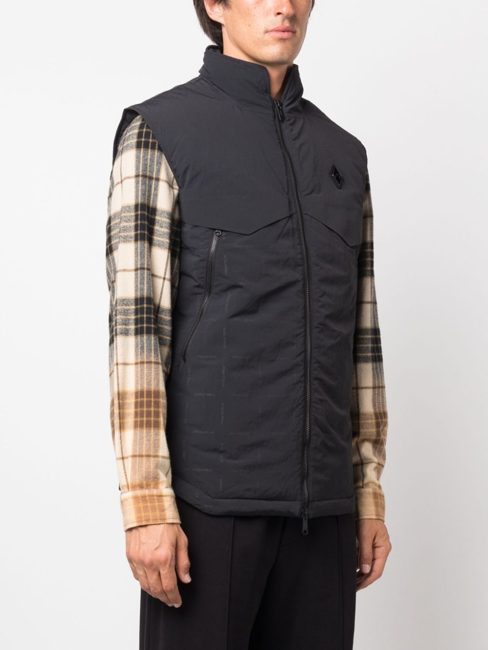 logo-patch printed gilet - 3