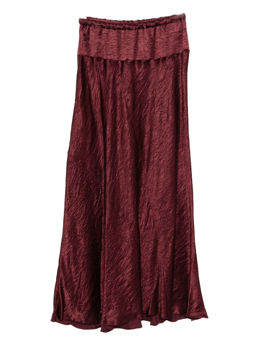 creased-effect skirt - 2