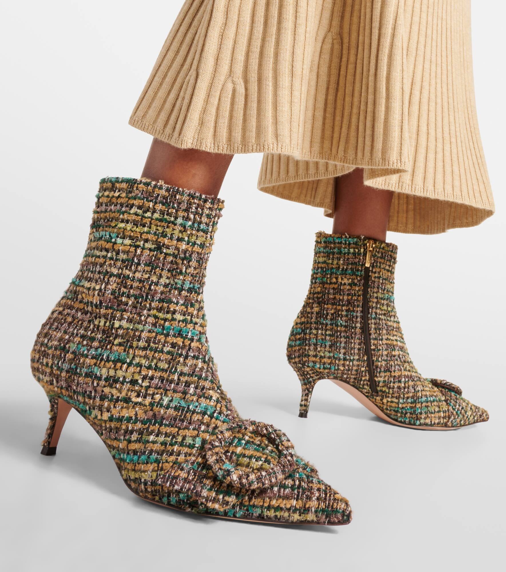 55 tweed ankle boots - 4