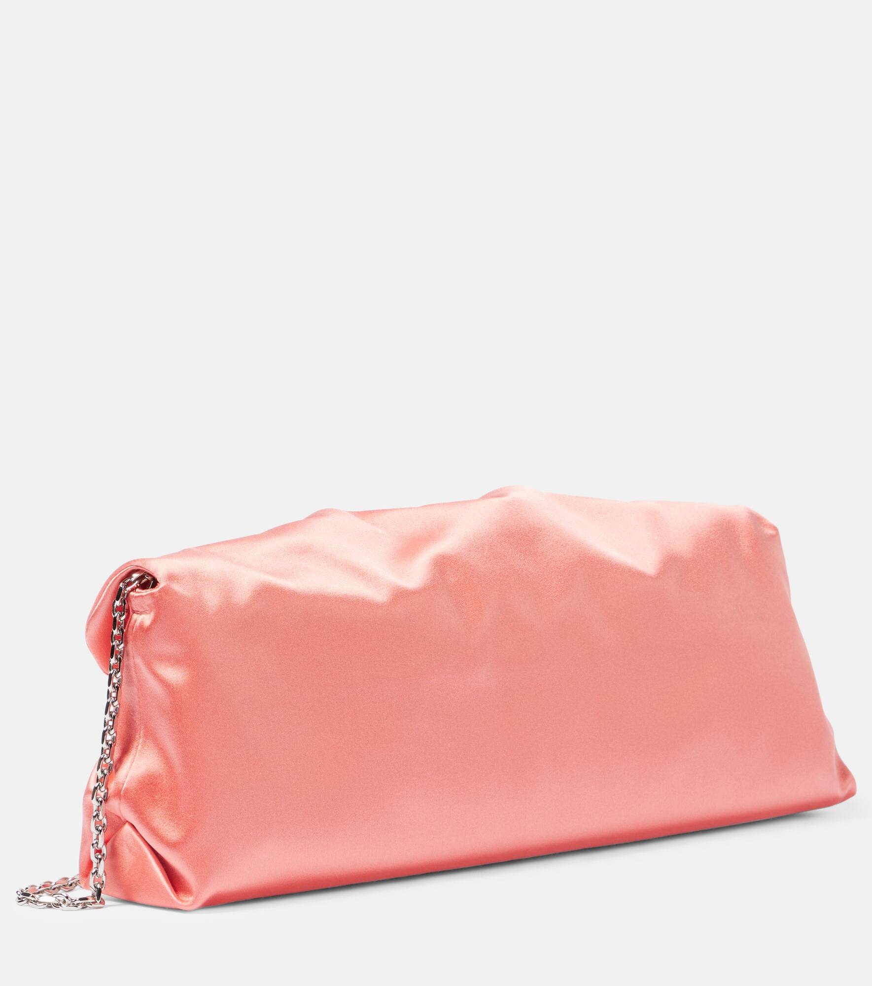 Efflorescence embellished satin clutch - 4