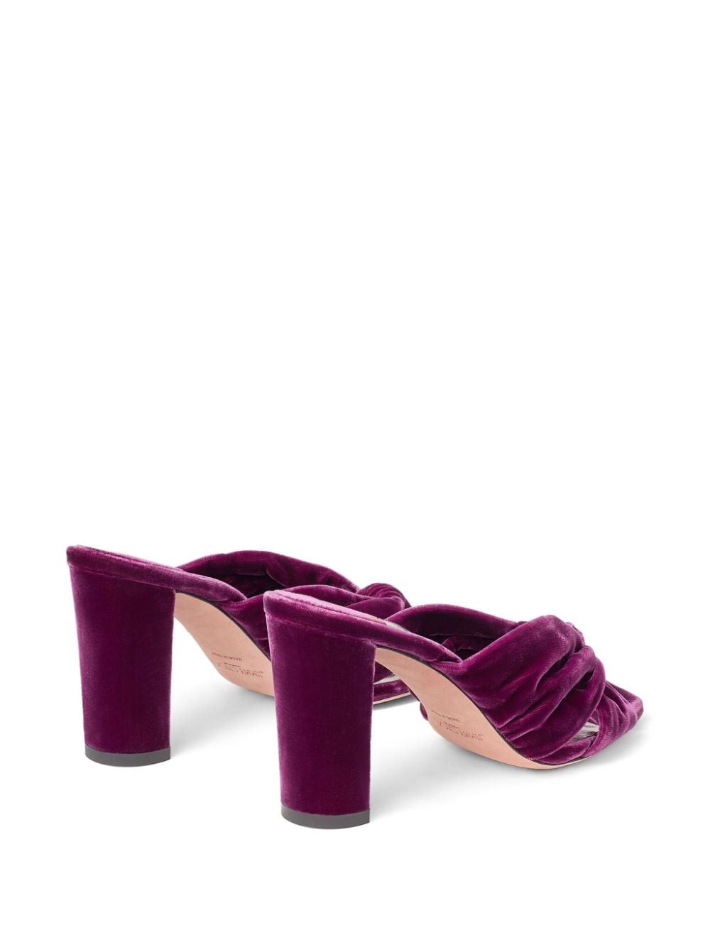 Avenue 85mm velvet mules - 3