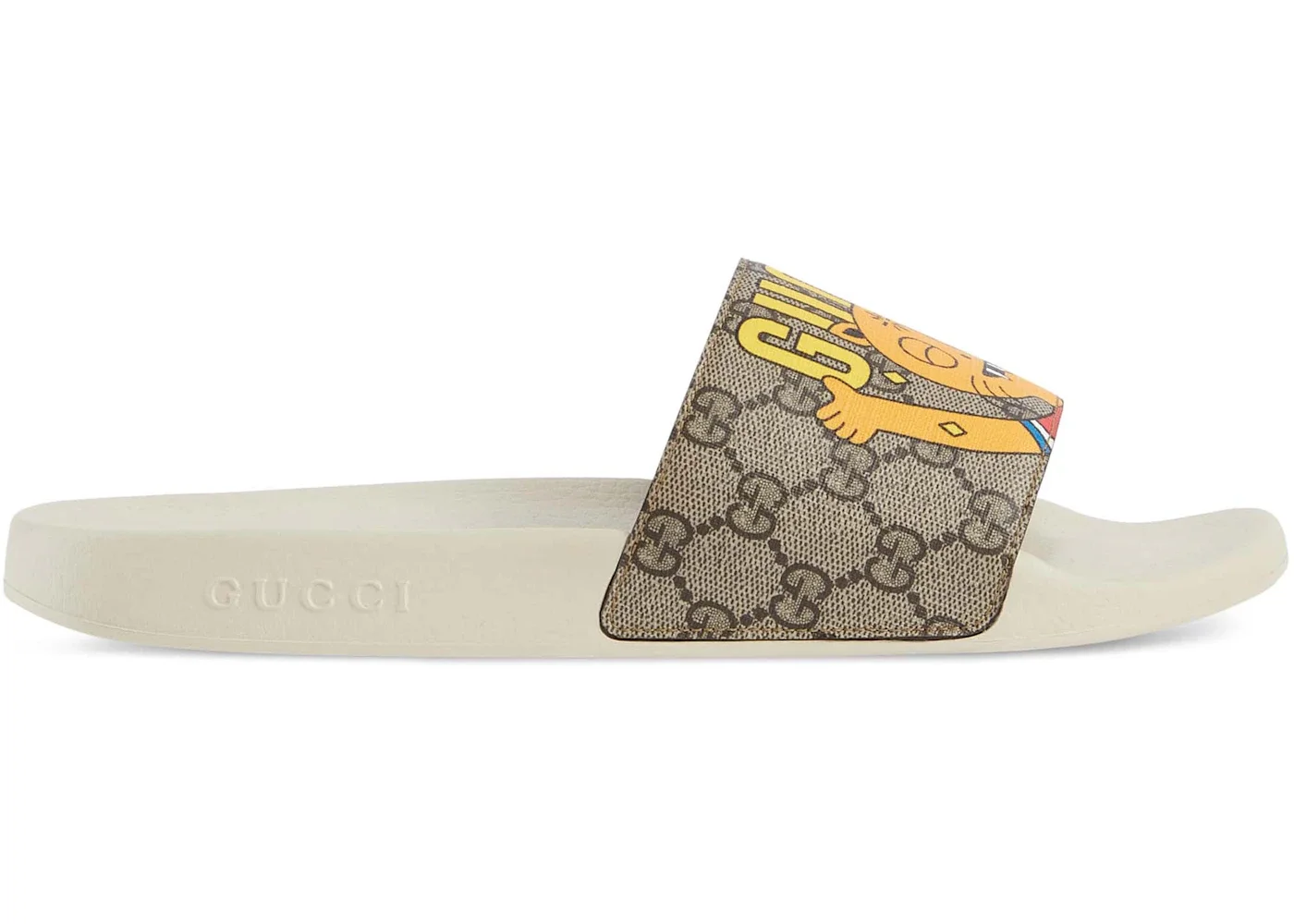 Gucci x Pablo Delcielo Cat GG Supreme Slide Beige - 1
