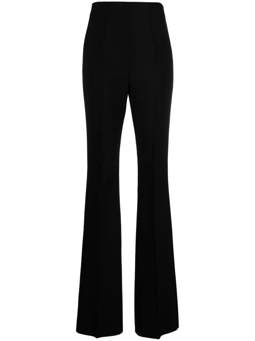 high-waisted flared trousers - 1