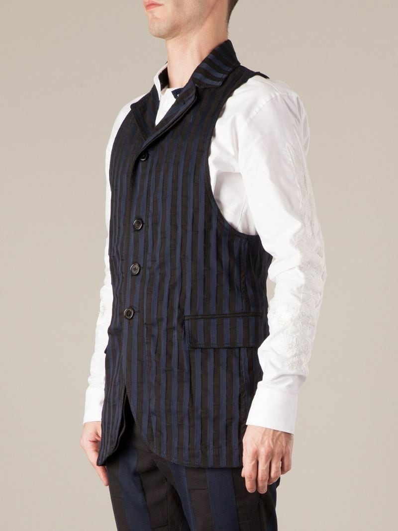 striped waistcoat - 3