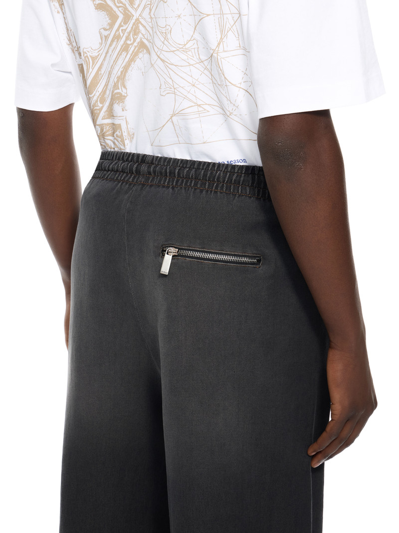 Distress Diag Slouchy Sweatpant 5