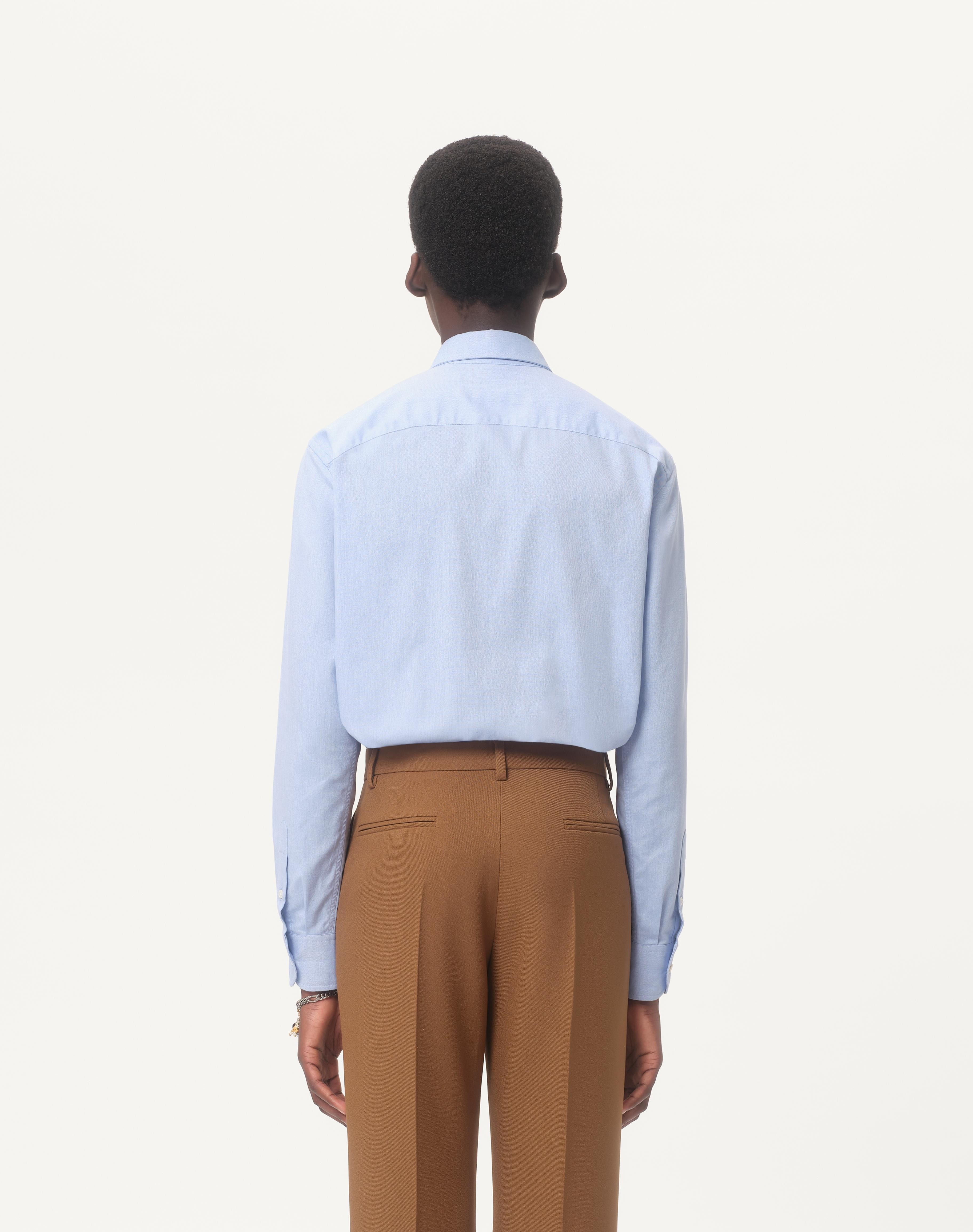 COTTON OXFORD SHIRT WITH VLOGO EMBROIDERY - 6
