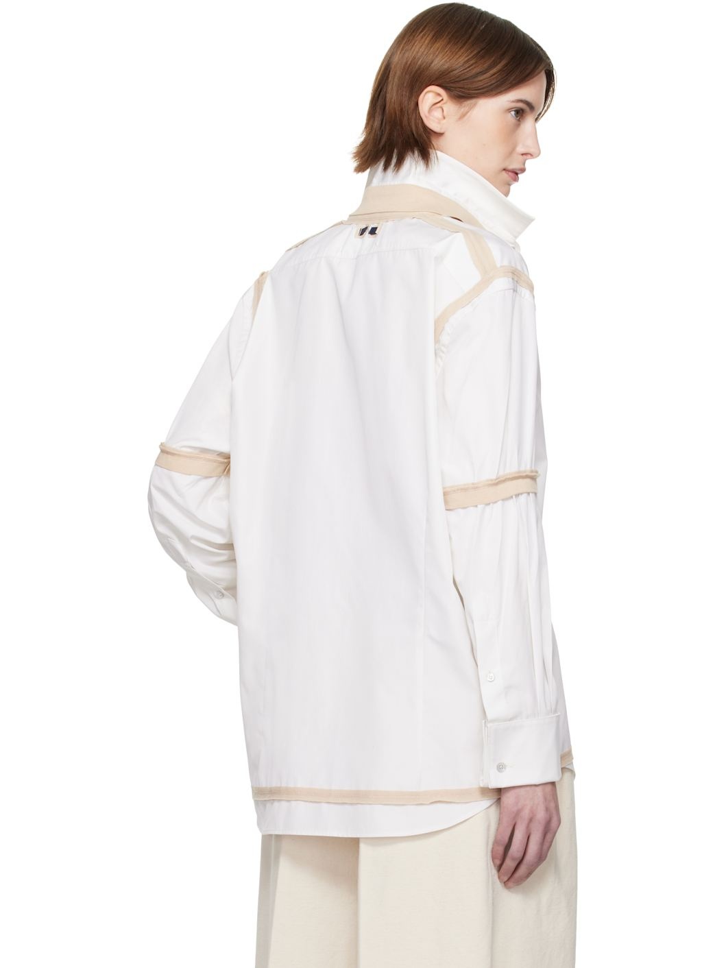 Off-White Contrast Trim Shirt - 3