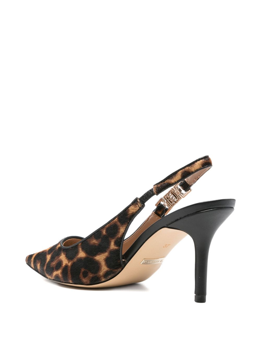 85mm slingback leopard pumps - 3