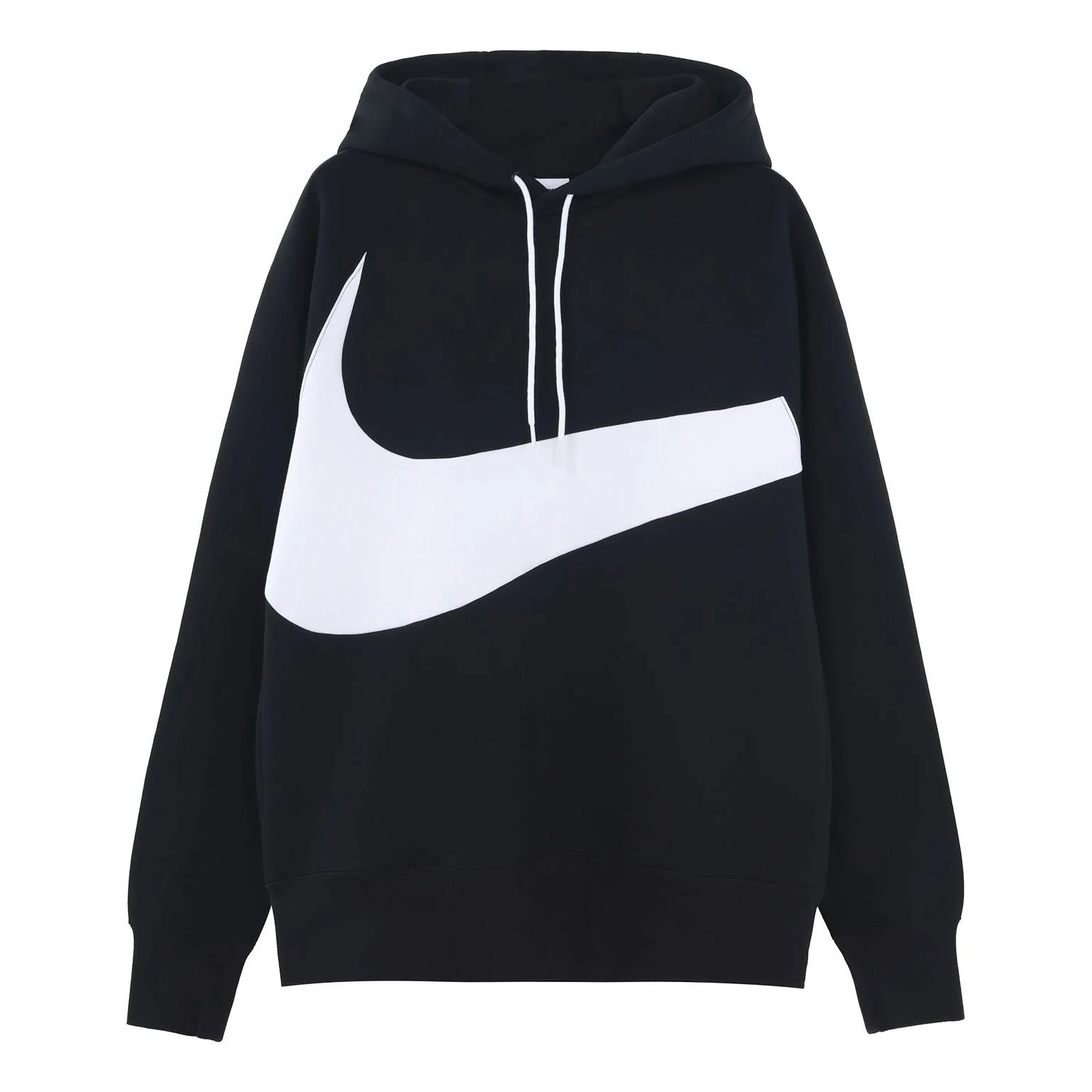 남자 나이키 Sportswear Swoosh 기술 소매 대조 색깔 큰 로고 인쇄 스포츠 검정 DD8223- - 1