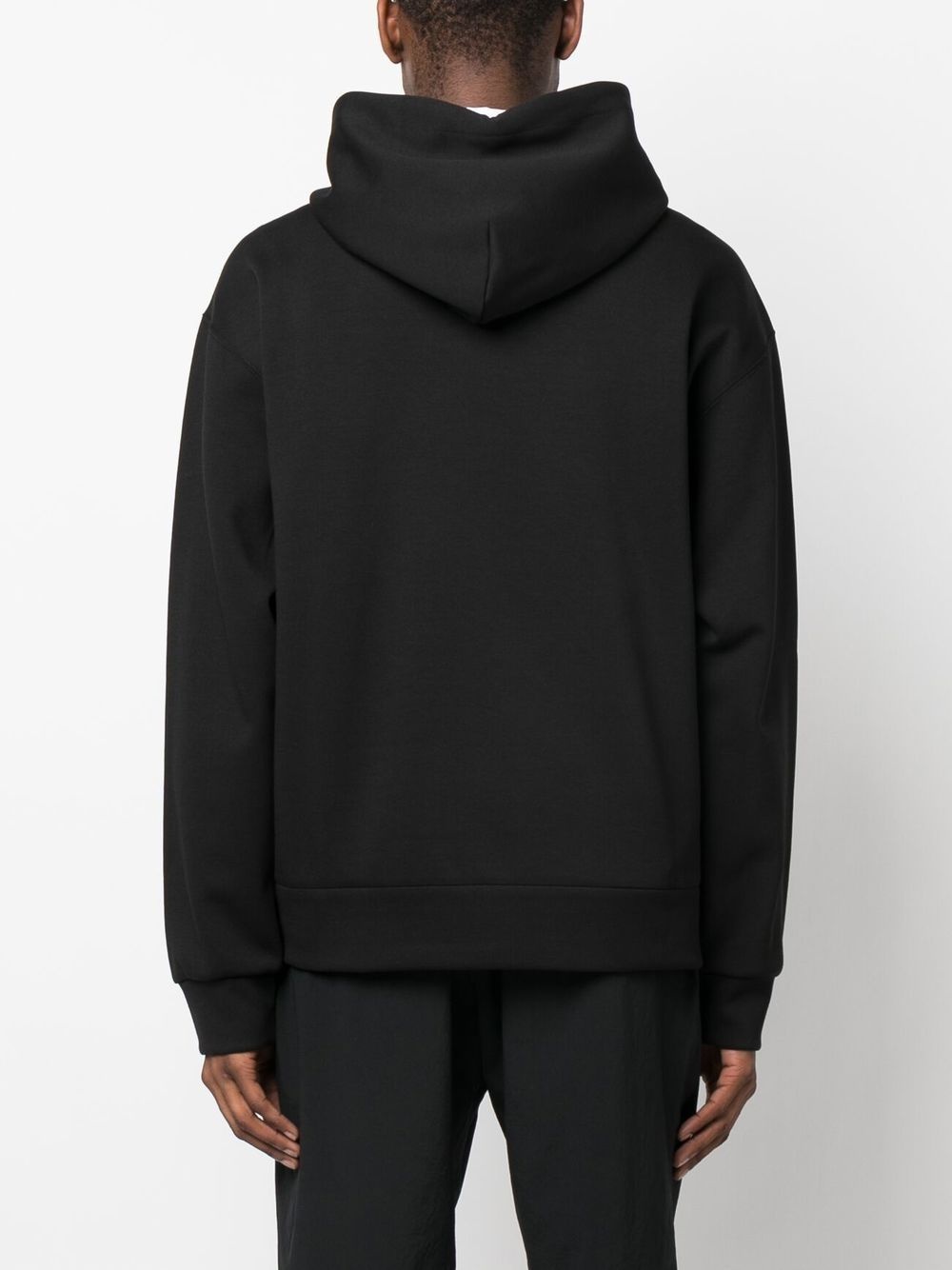 embroidered-logo pullover hoodie - 4