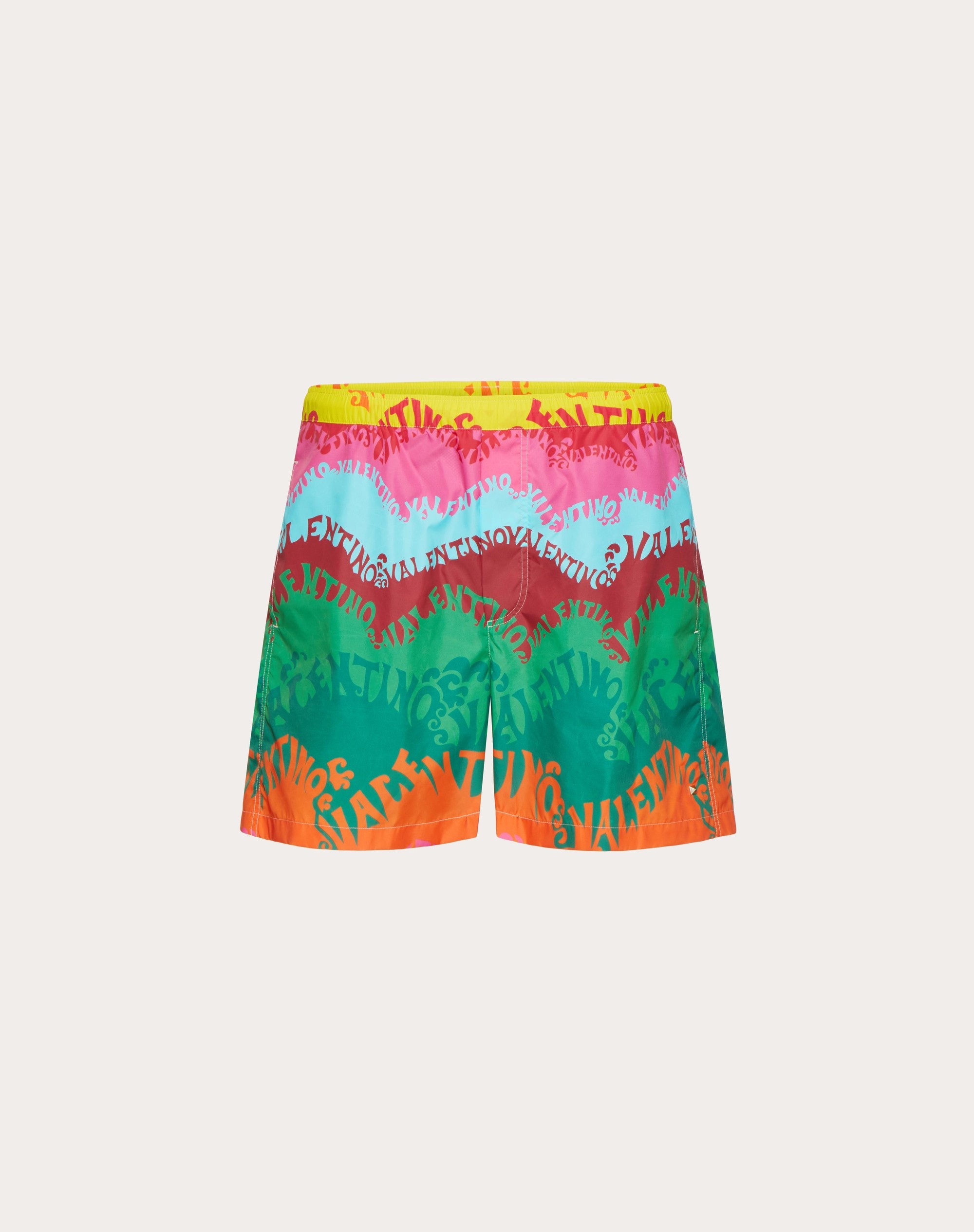 VALENTINO WAVES MULTICOLOR PRINT NYLON SWIMSUIT - 1