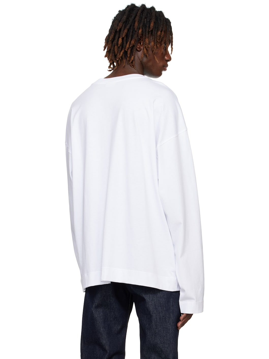 White Long Sleeve T-shirt - 3