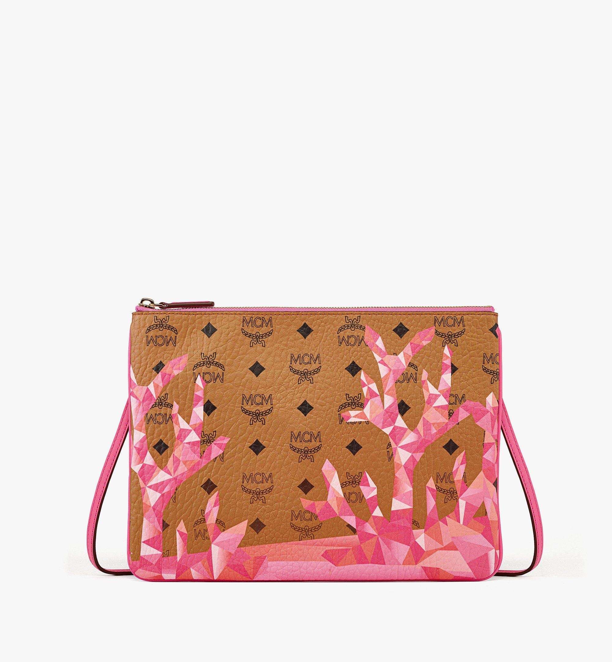 Aren Crossbody Pouch in Cubic Coral Visetos - 1