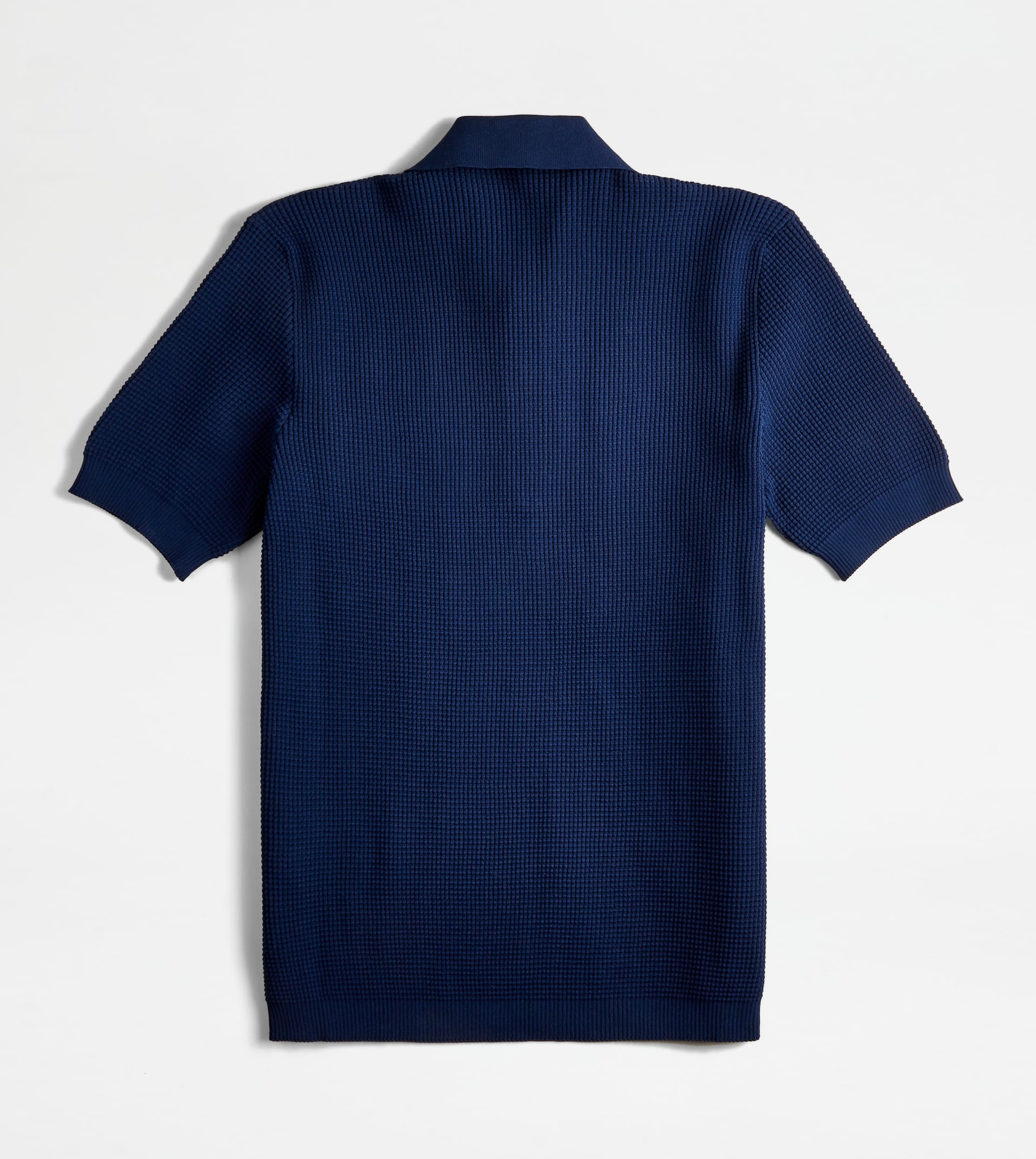 POLO SHIRT IN KNIT - BLUE - 4