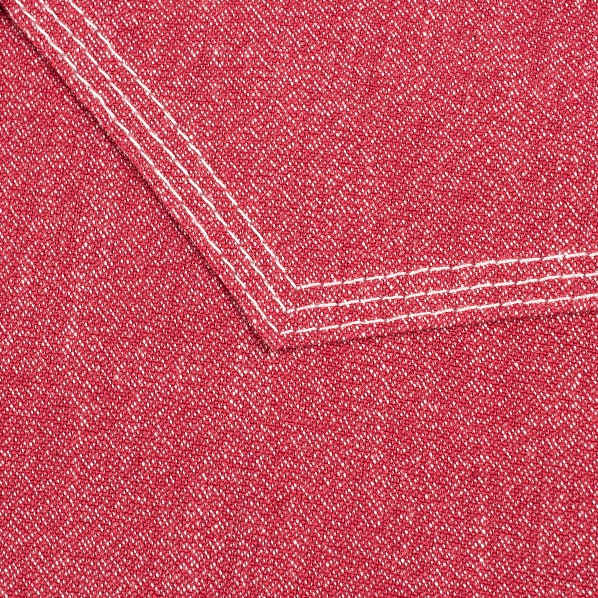 IHSH-289-RED 10oz Mock Twist Selvedge Chambray Western Shirt - Red 'The Salt and Cayenne' - 8