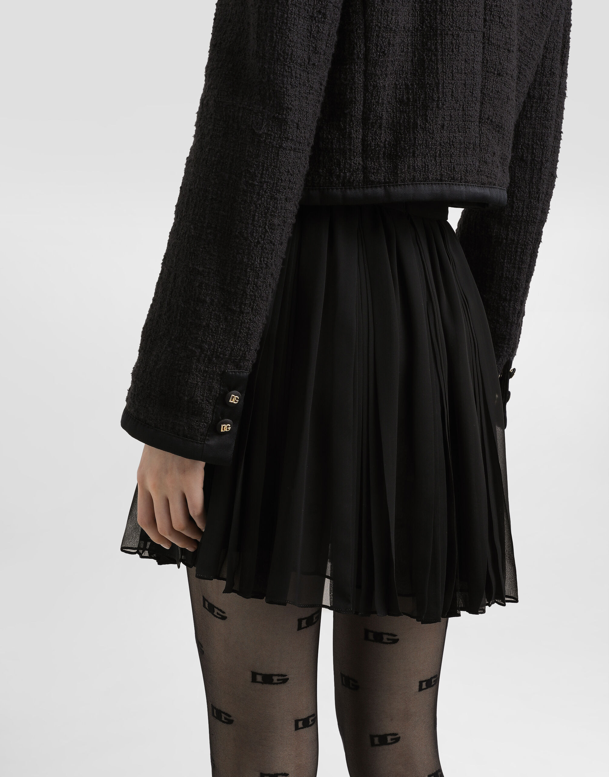 Pleated chiffon skirt - 5