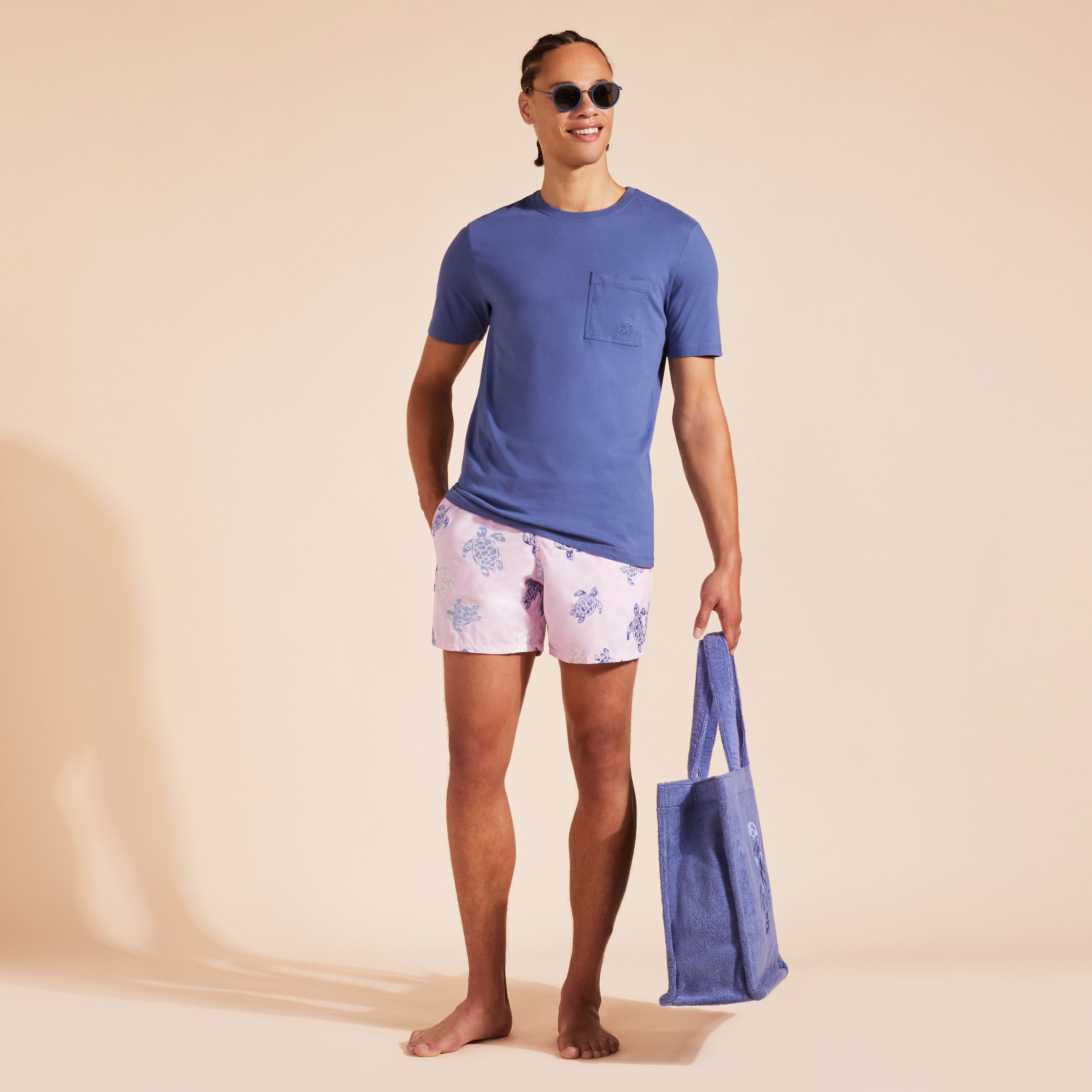 Men Swim Shorts Embroidered Tortue Multicolore - Limited Edition - 5