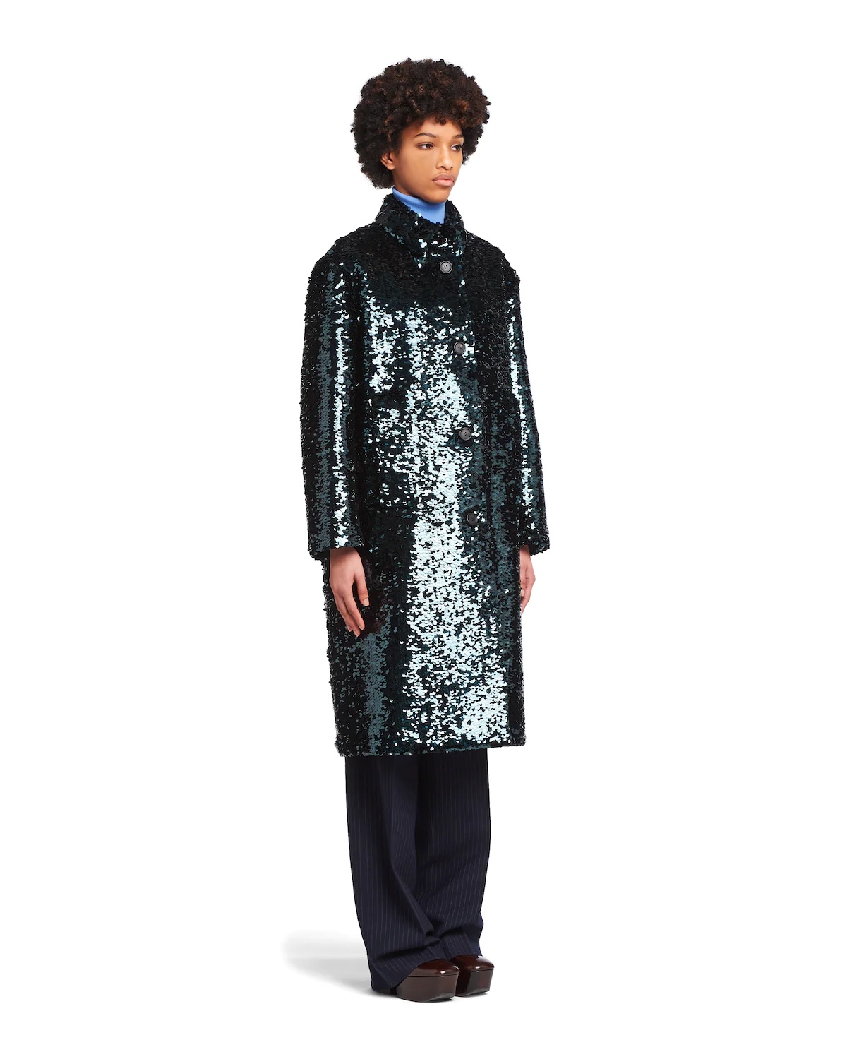 Sequin-embroidered coat - 3