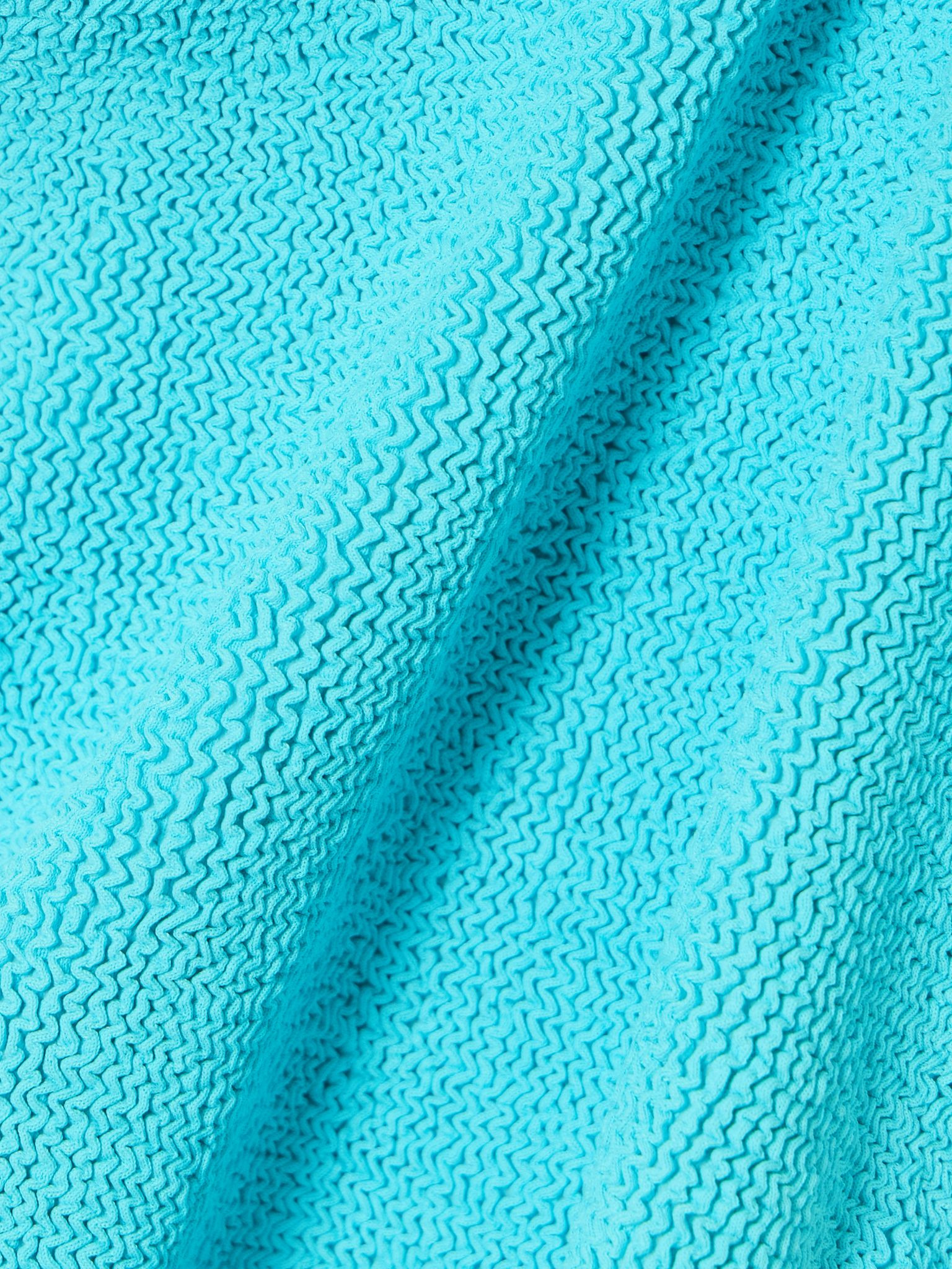 Seersucker swimsuit Turquoise - 4