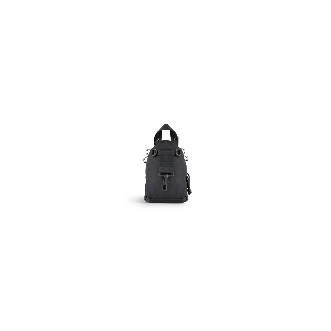 Men's Explorer Mini Backpack With Piercings in Black - 4