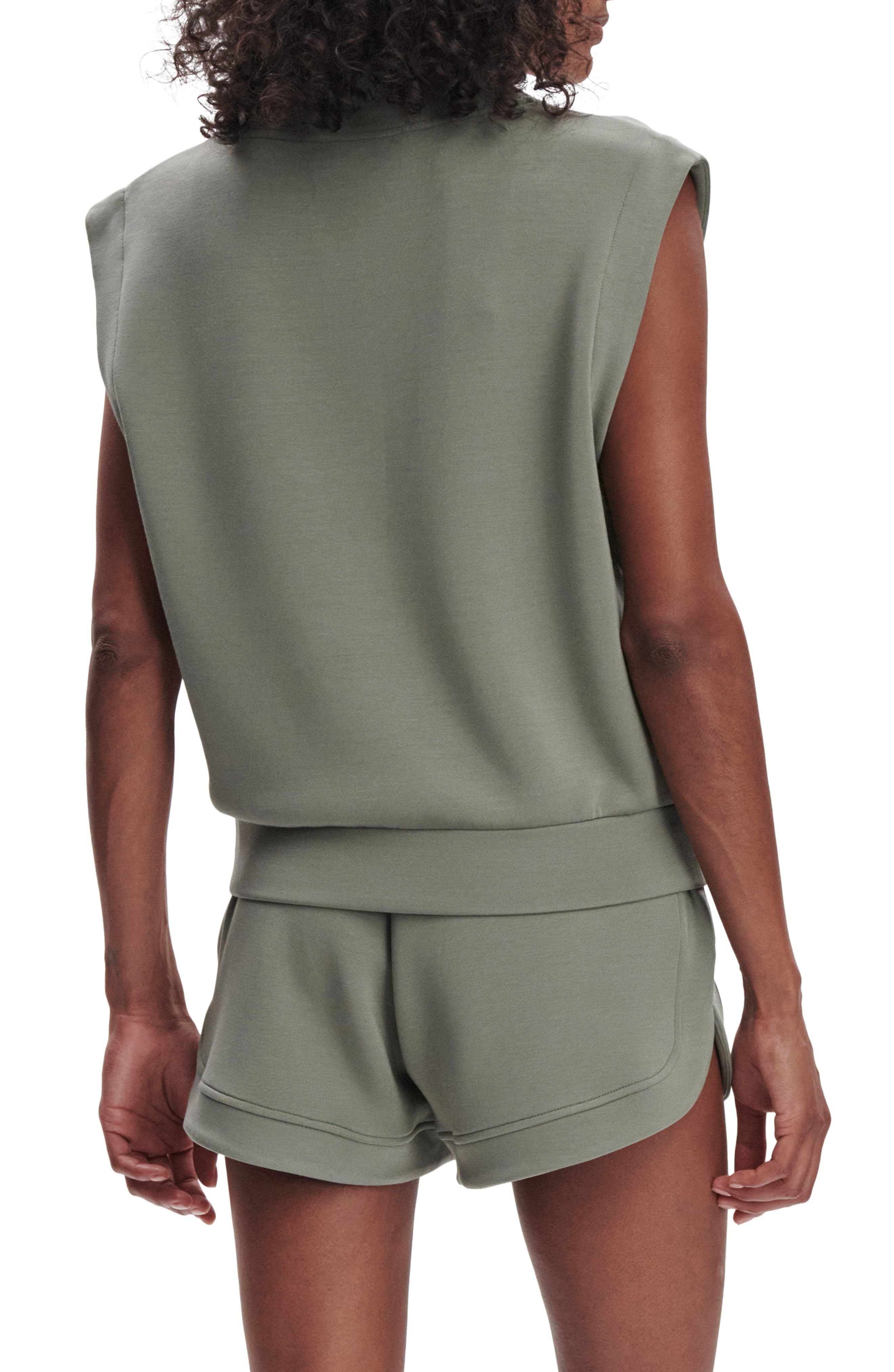 Varley Loretta Sleeveless Half Zip in Shadow at Nordstrom - 2