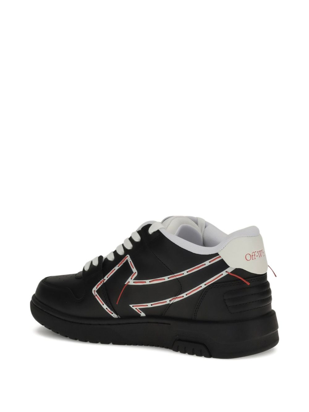 arrow-detail leather sneakers - 4
