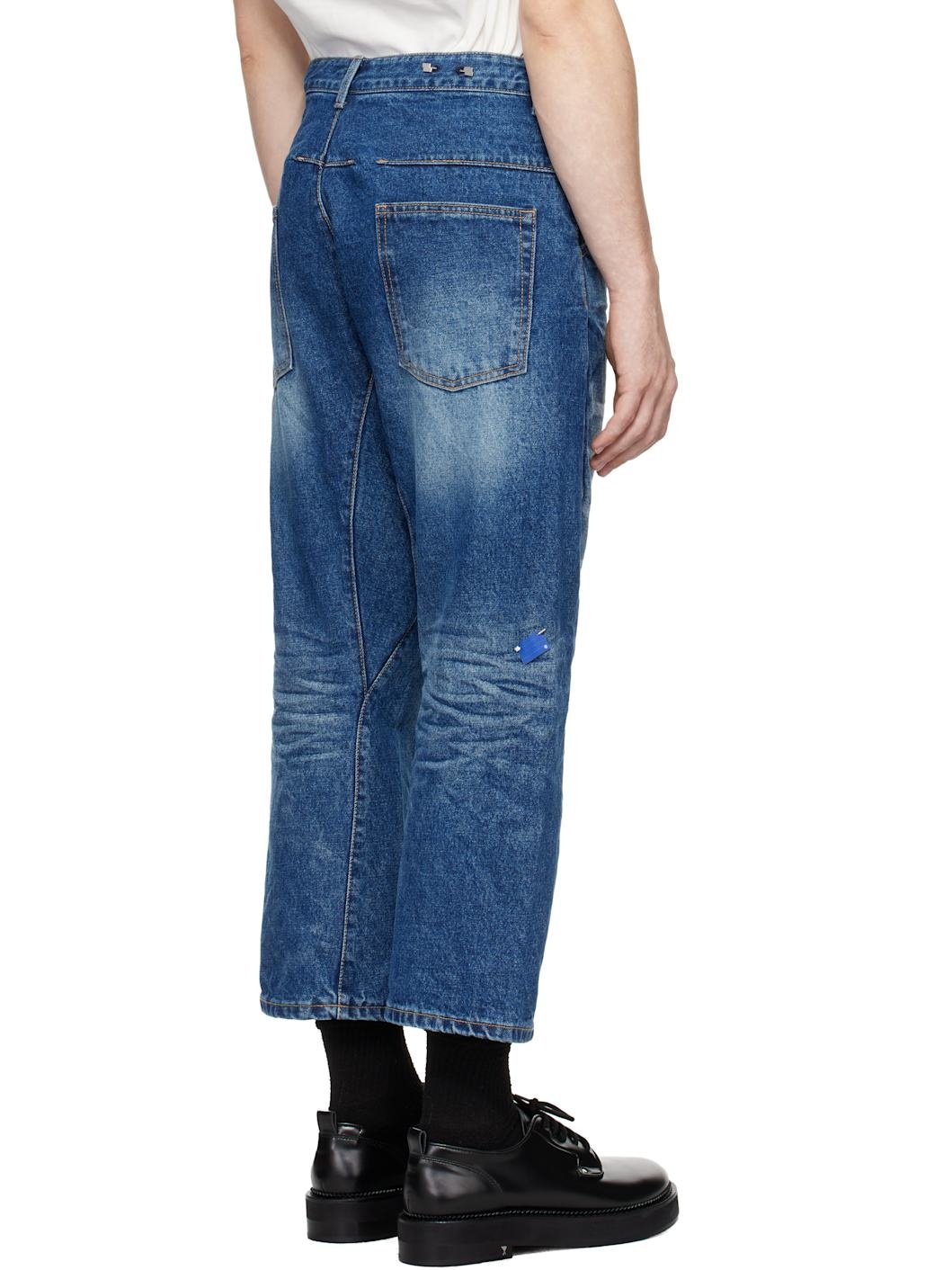 Blue Faded Jeans - 3