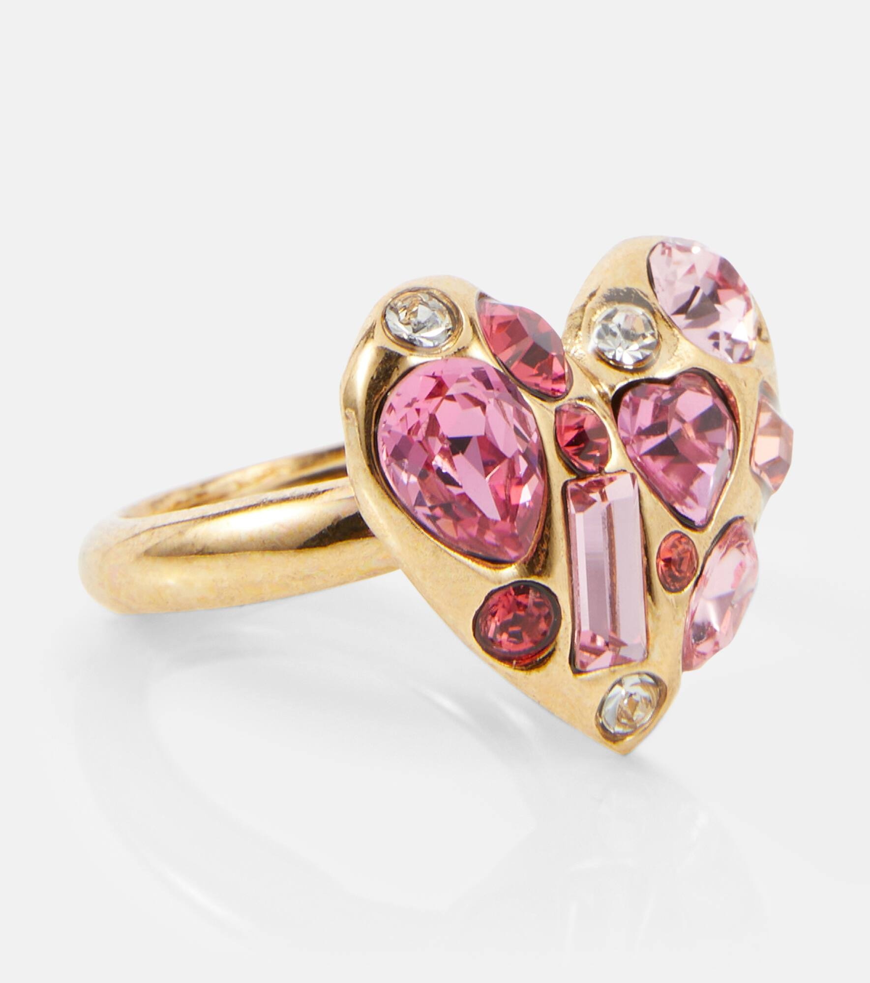 Gemstone Heart embellished ring - 2