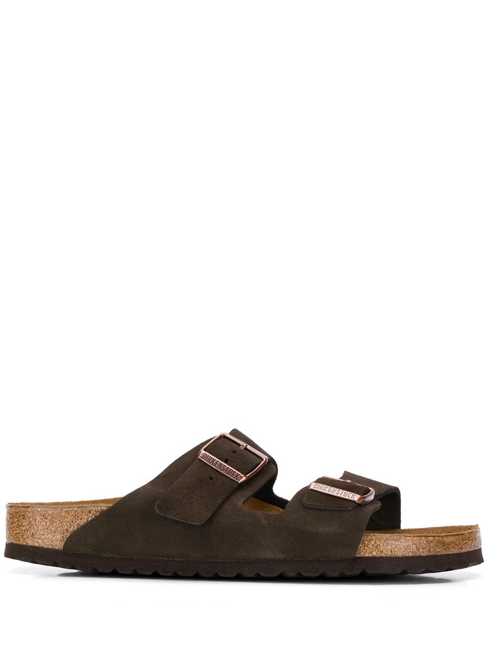 double strap slip-on sandals - 1