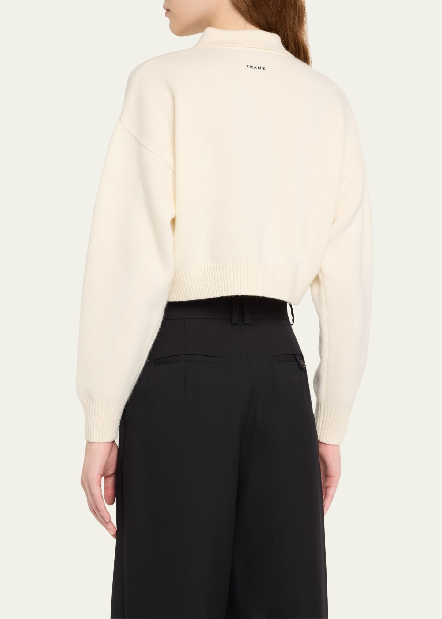 FRAME x Ritz Paris Crest Cashmere Polo Sweater - 3