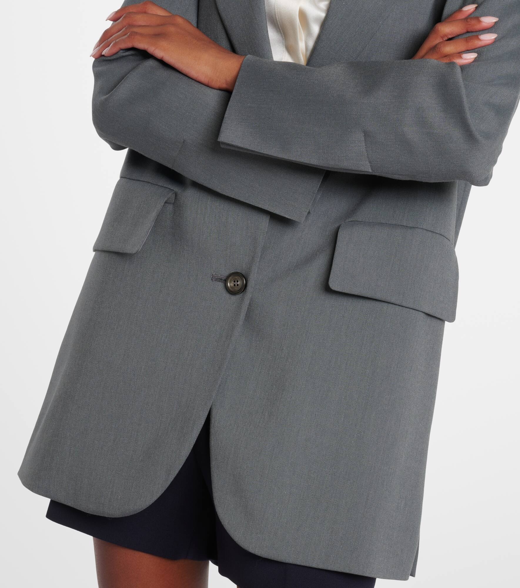 Ebridi wool, mohair, and silk blazer - 4