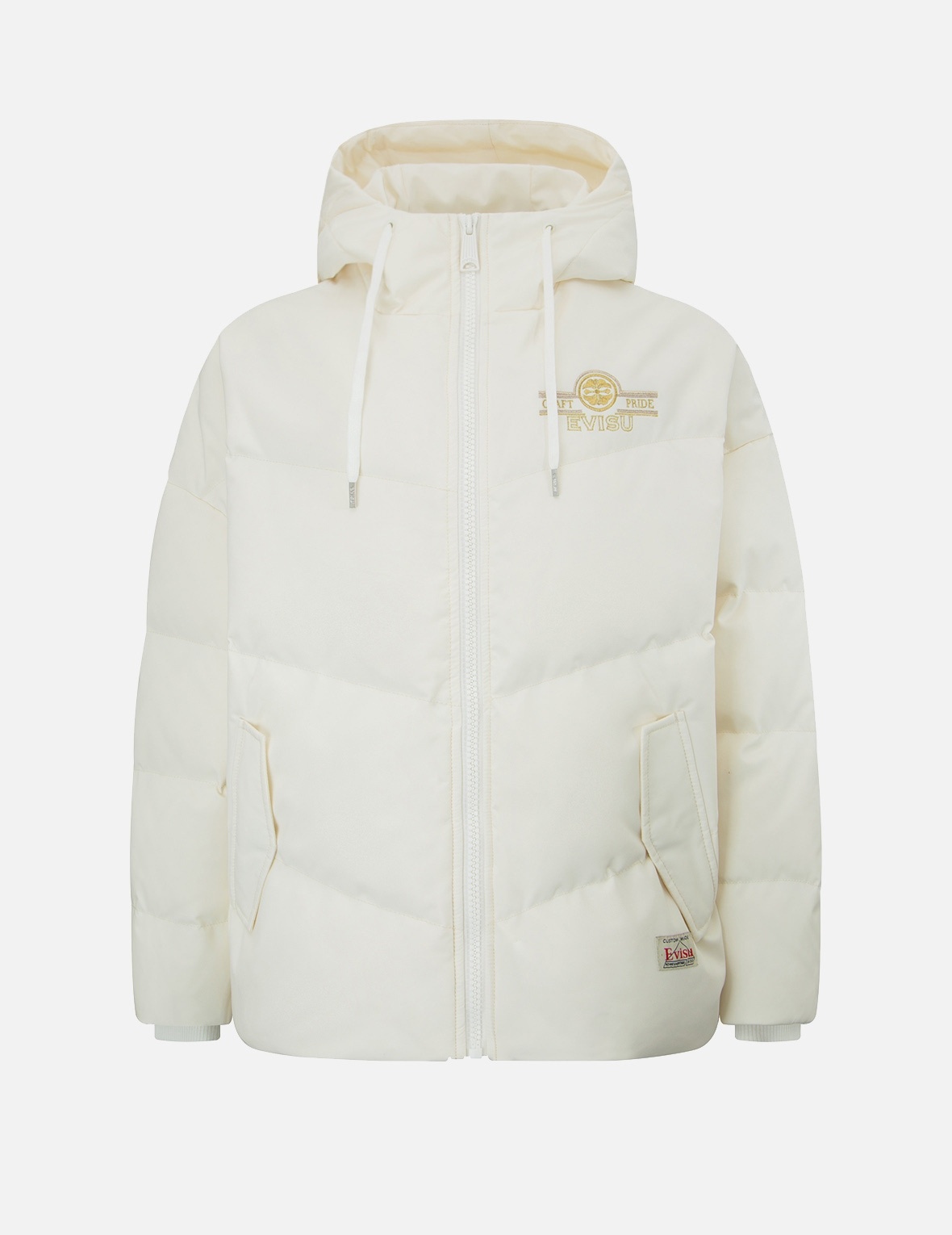 JAPANESE PATTERN KAMON EMBROIDERY DOWN JACKET - 2