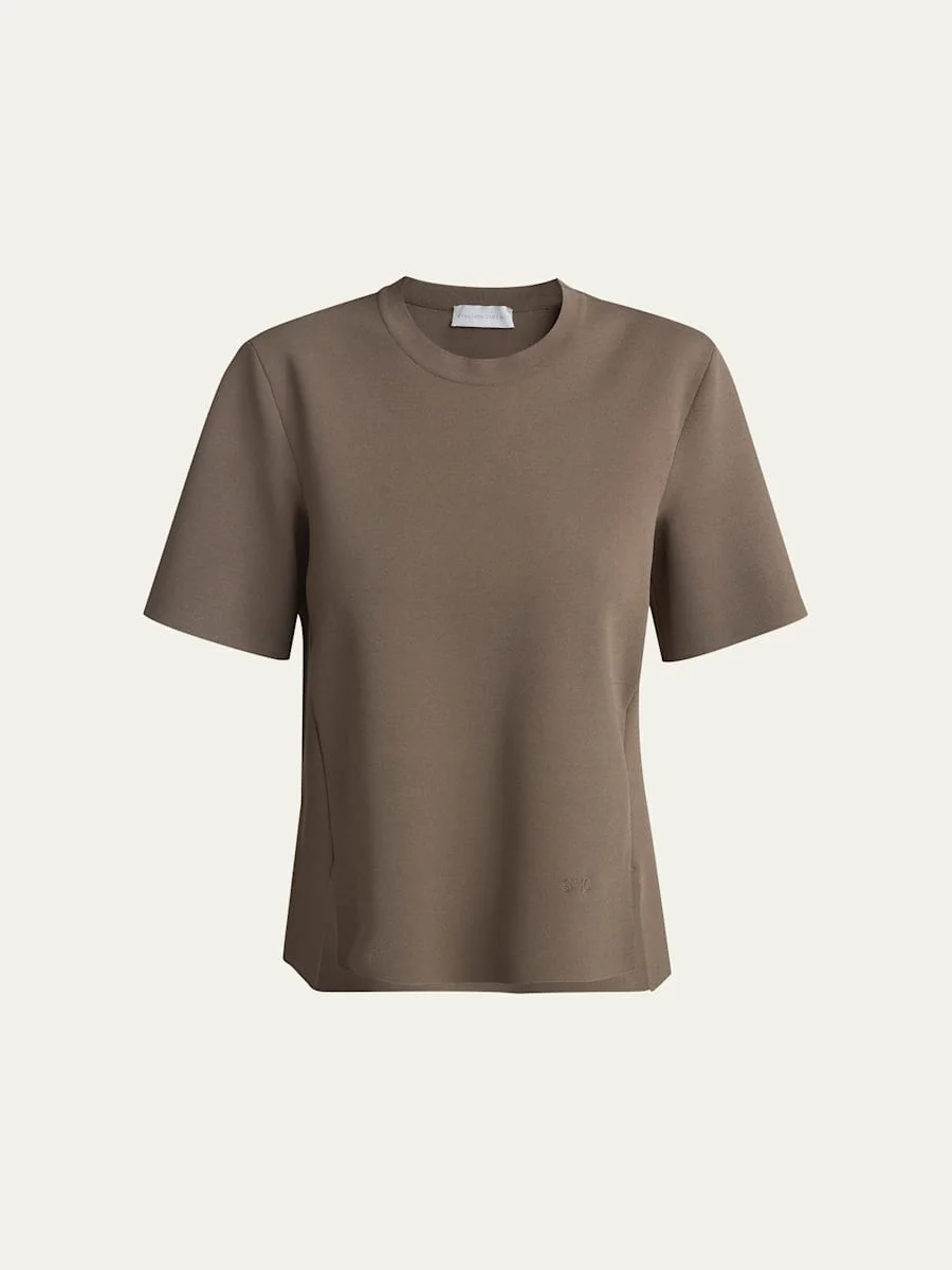Iconic Compact Knit Short-Sleeve Top - 1