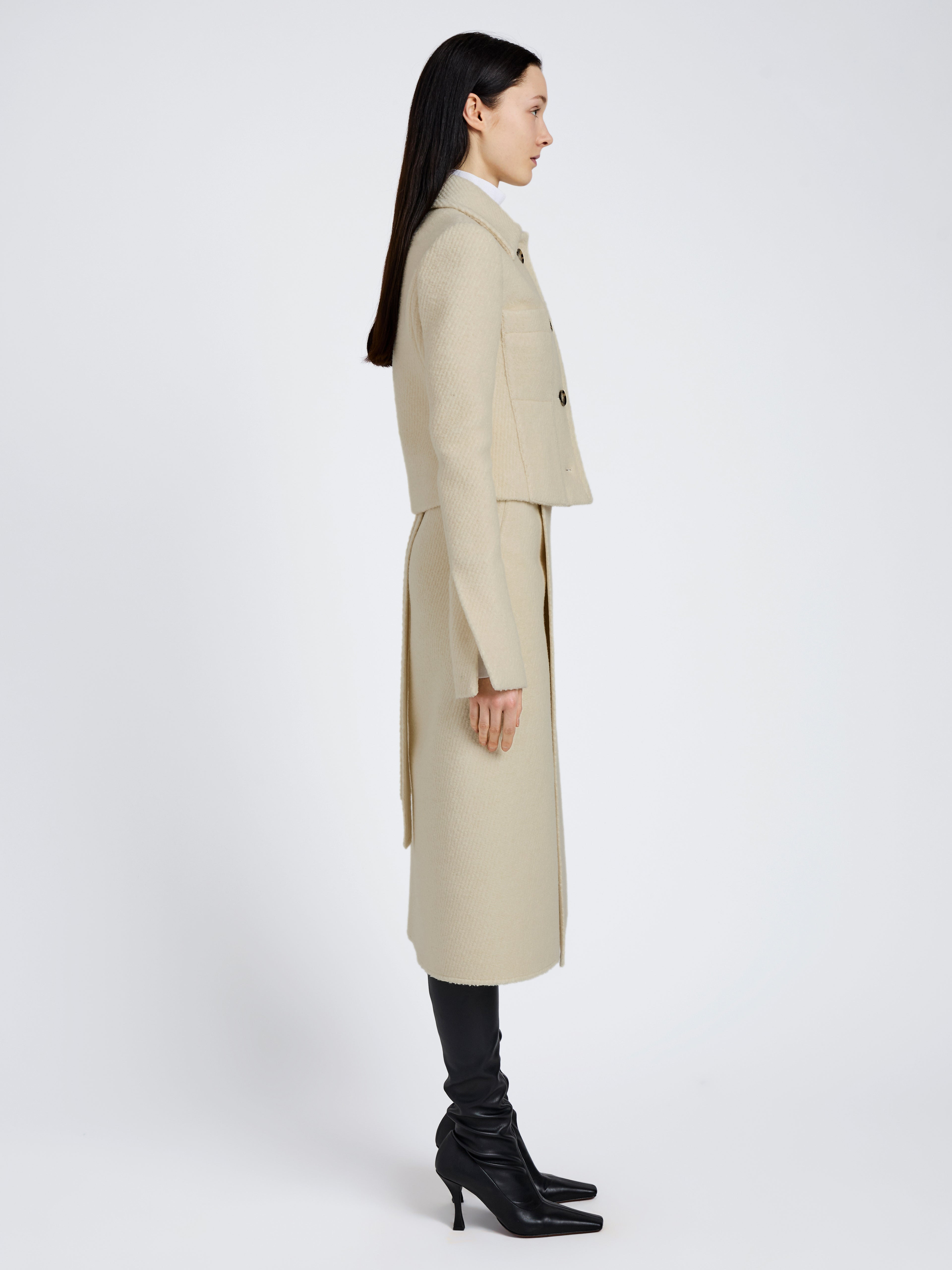 Kinsley Jacket in Boucle Twill Suiting - 4
