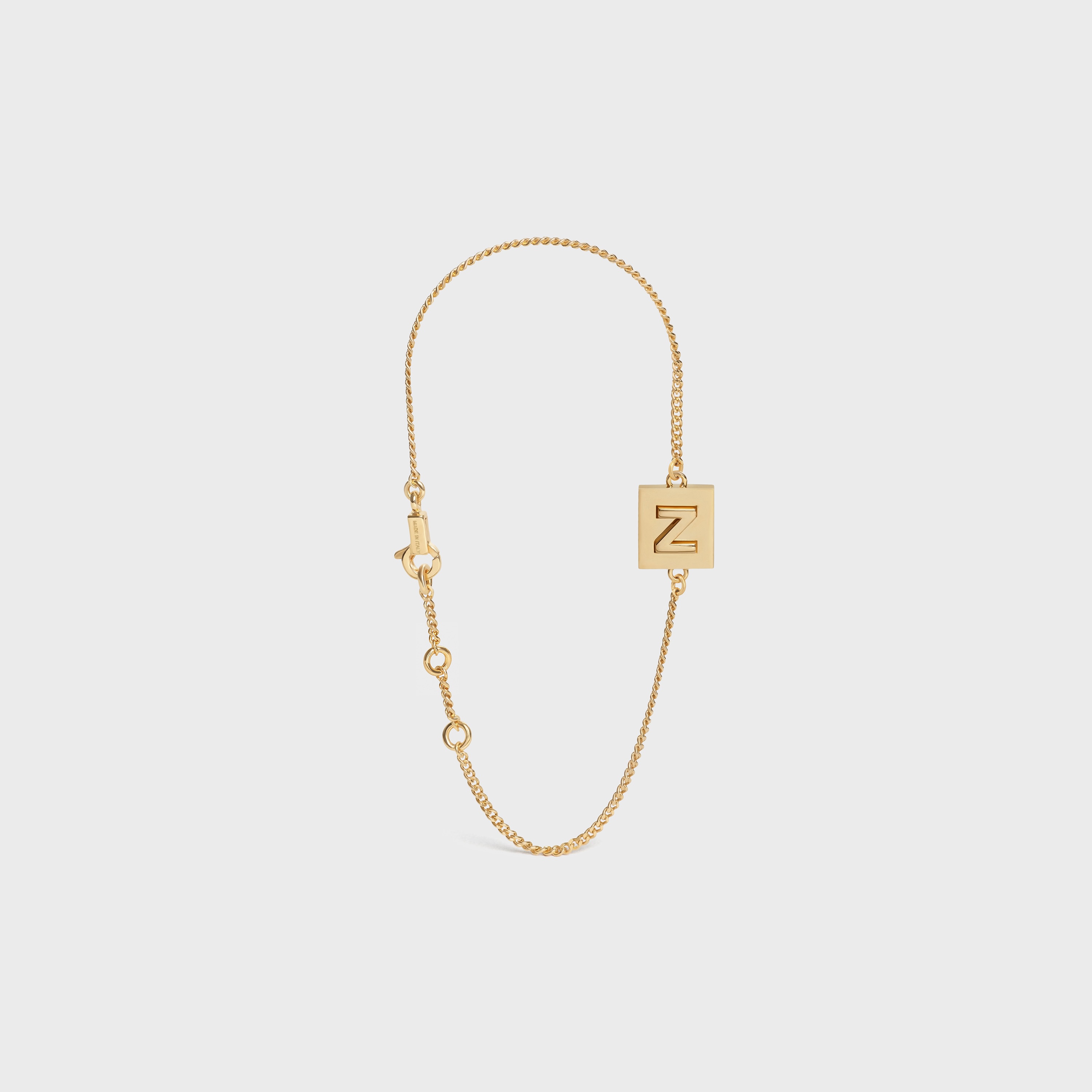 Alphabet Z Bracelet in Brass with Gold Finish - 2