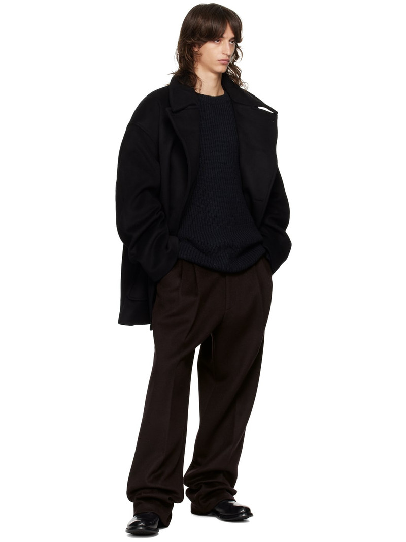 The Frankie Shop Navy Carter Crewneck Sweater outlook
