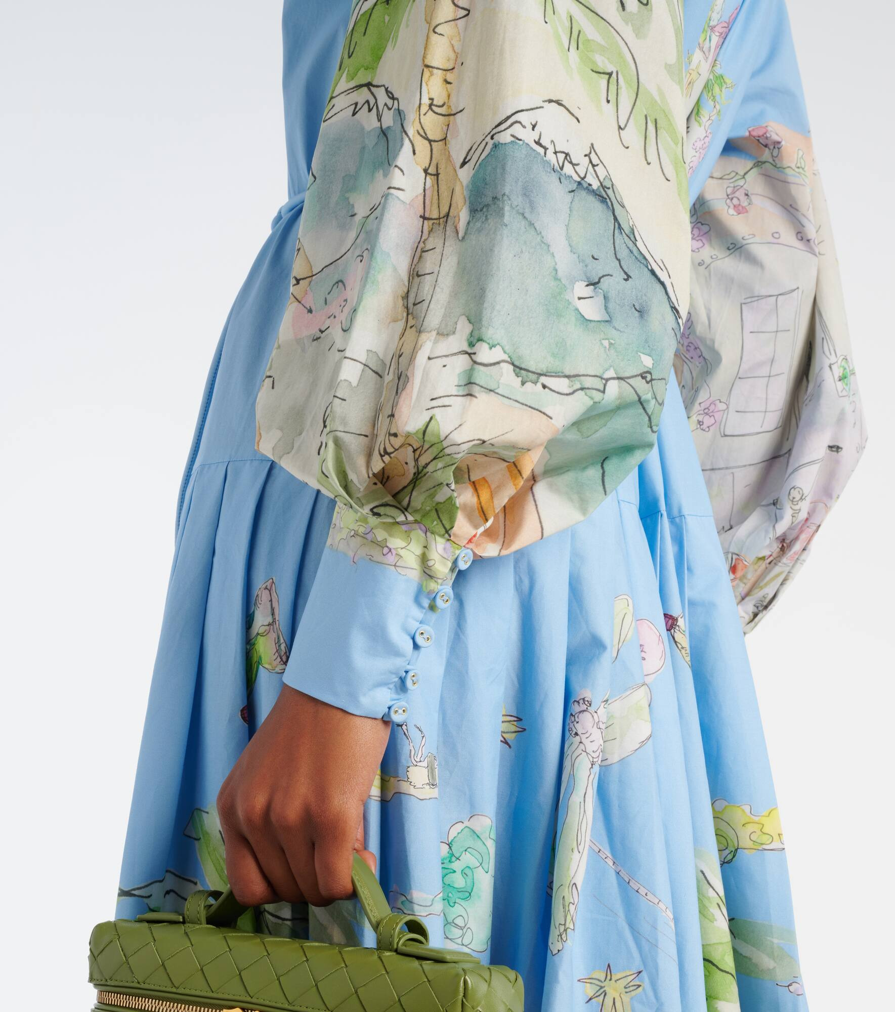 Anouk printed cotton shirt dress - 5