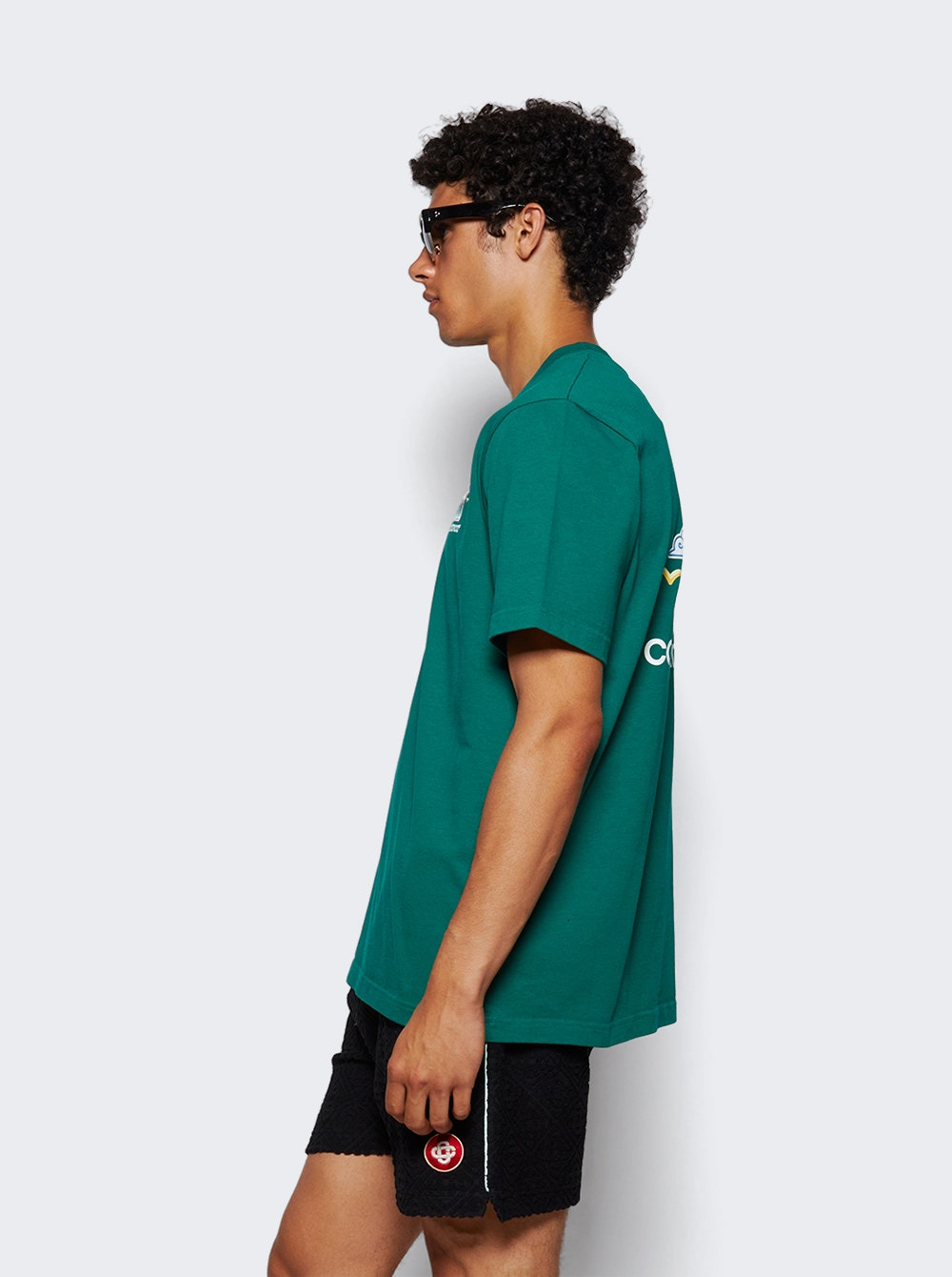 Montagne Ondulee Screen Printed Tee Green - 3