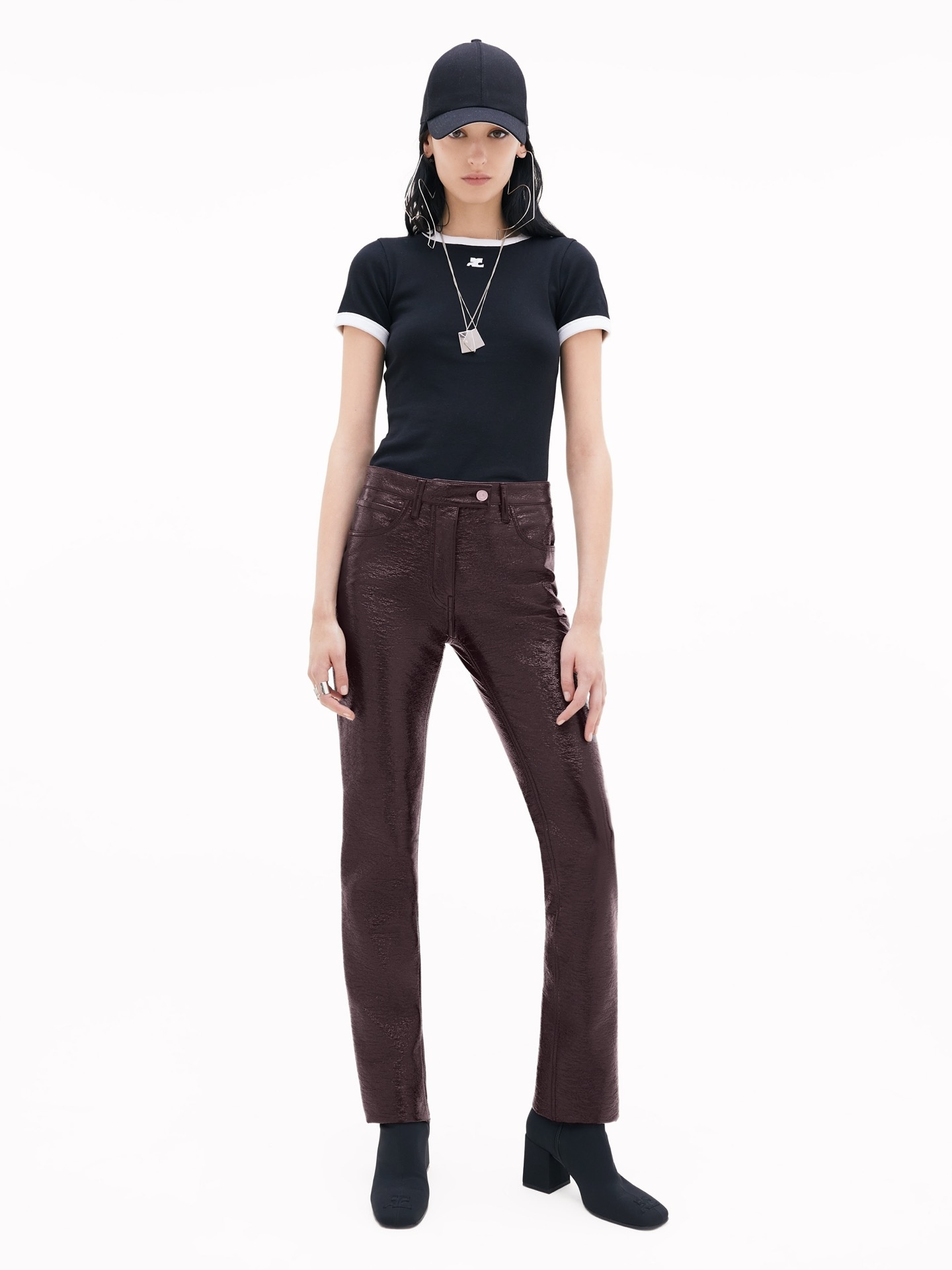 VINYL 5 POCKETS TROUSERS - 2