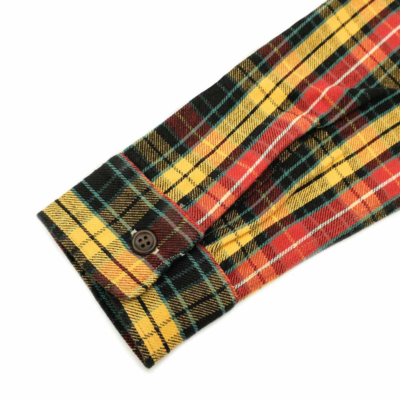 Lot.3022 FLANNEL SHIRTS WITH CHINSTRAP - F-Pattern - ONE WASH - WH-3022F24 7