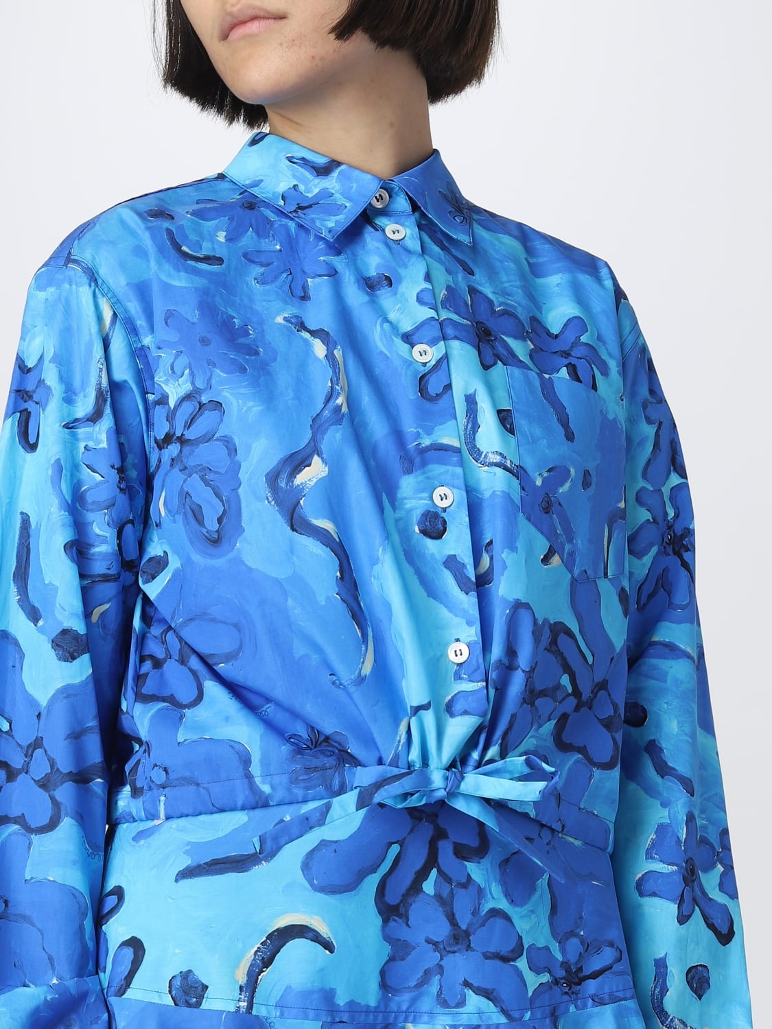 Marni shirt in printed poplin - 5