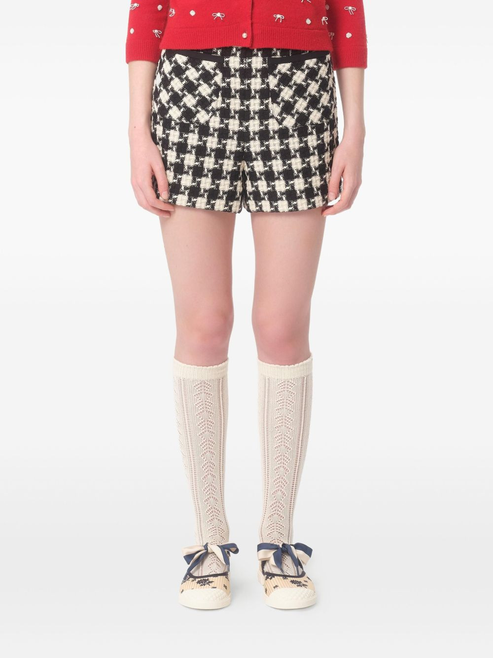 Damier Light tweed shorts - 3