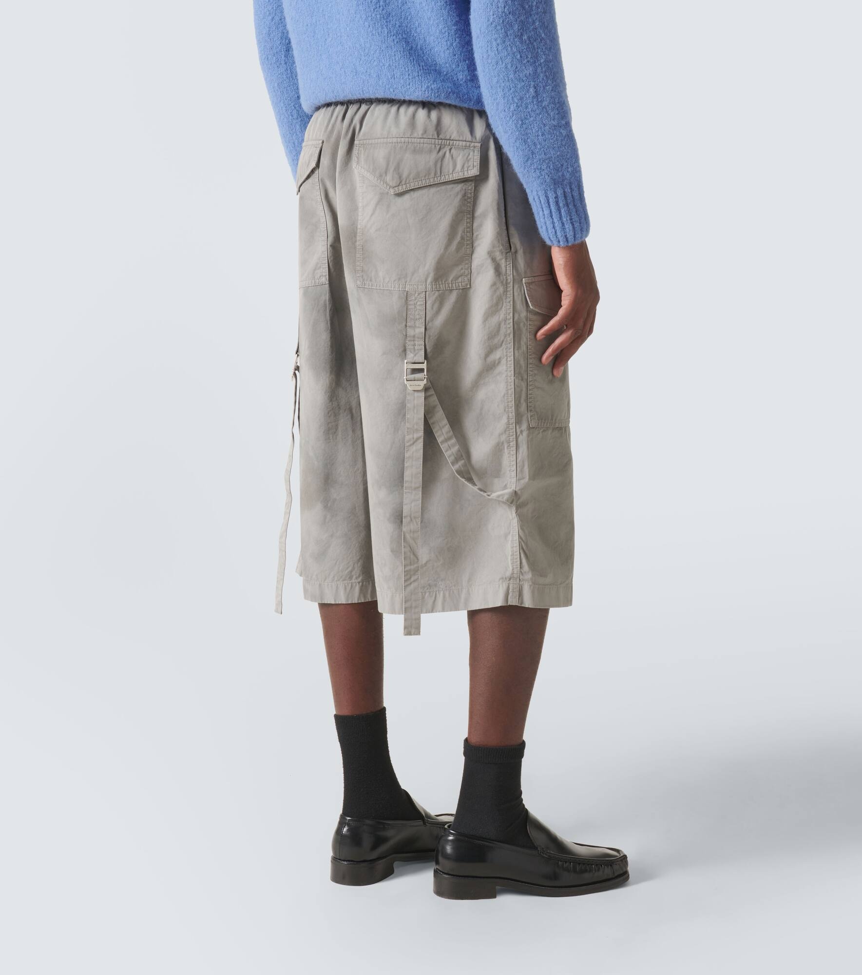 Cotton cargo shorts - 4