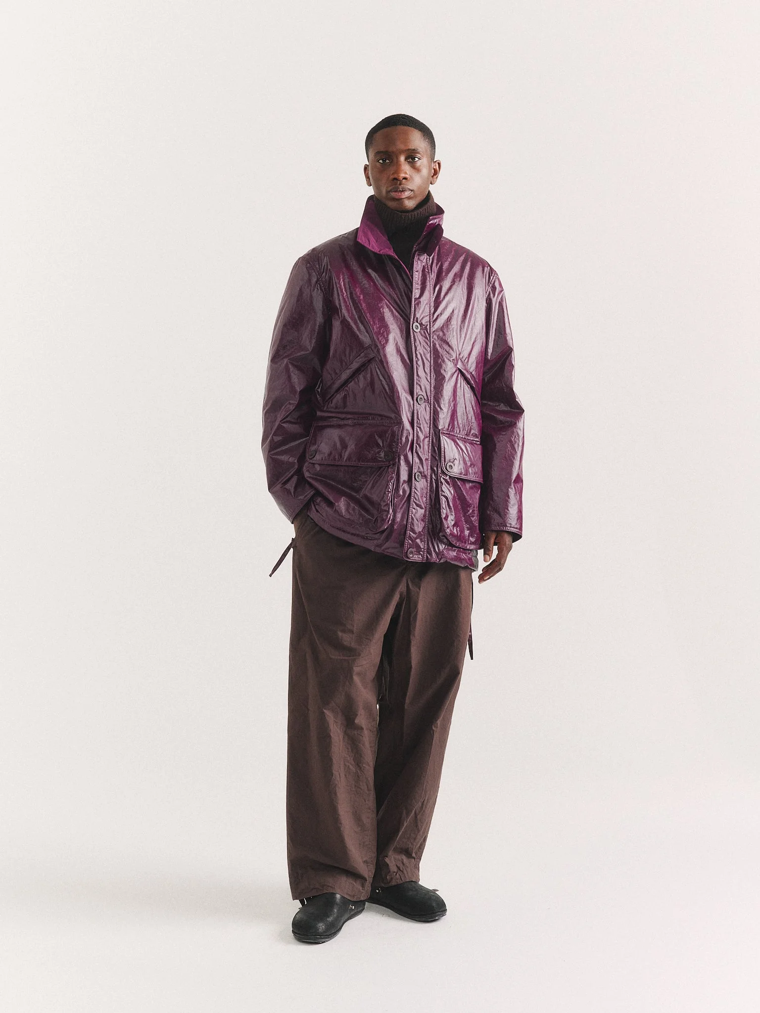 STORM PADDED PARKA - RAIN - BLACKBERRY - 1
