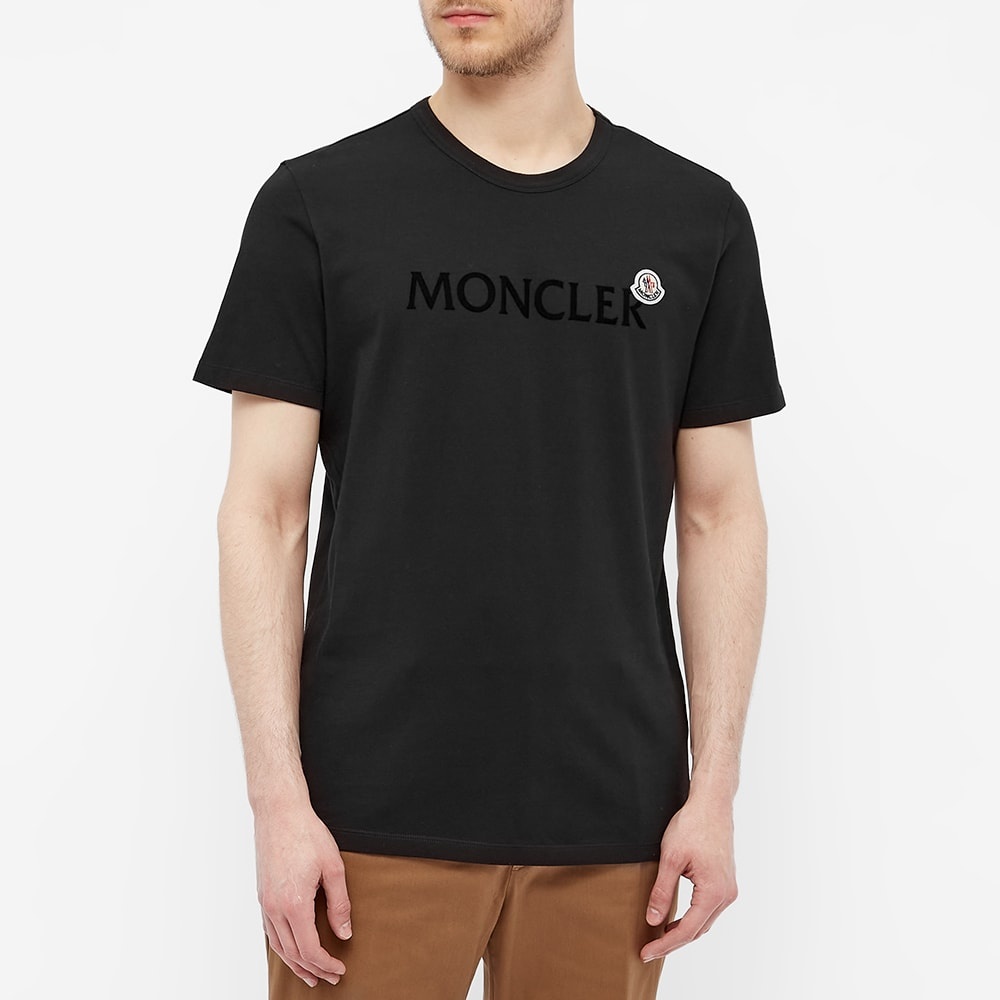 Moncler Text Logo Tee - 4