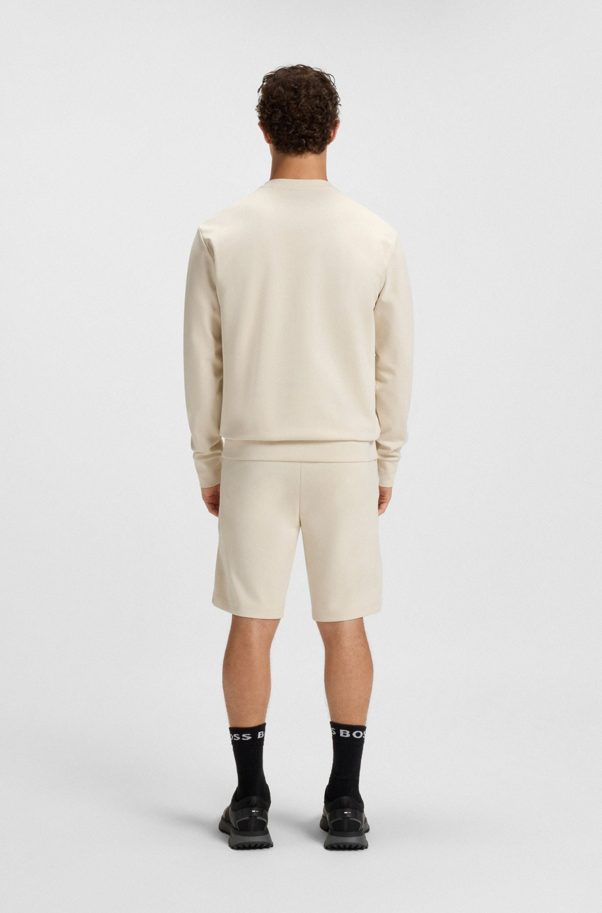 COTTON-BLEND SWEATSHIRT WITH DOUBLE B MONOGRAM - 5