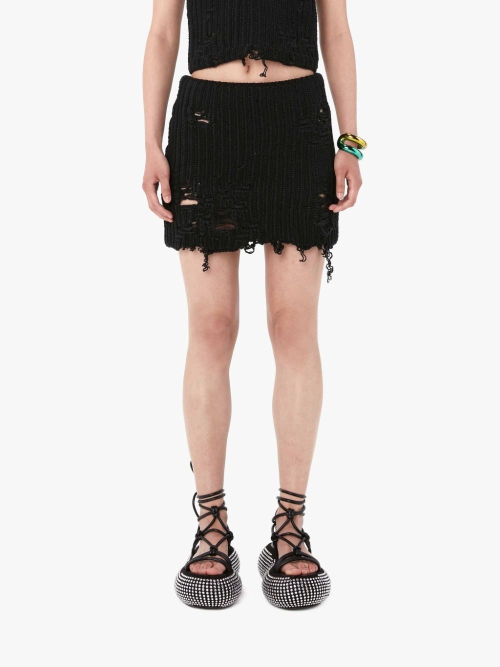 DISTRESSED MINI SKIRT - 2