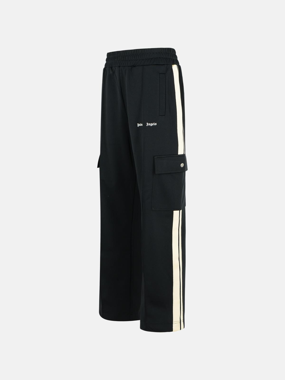 TRACK CARGO' BLACK POLYESTER PANTS - 2