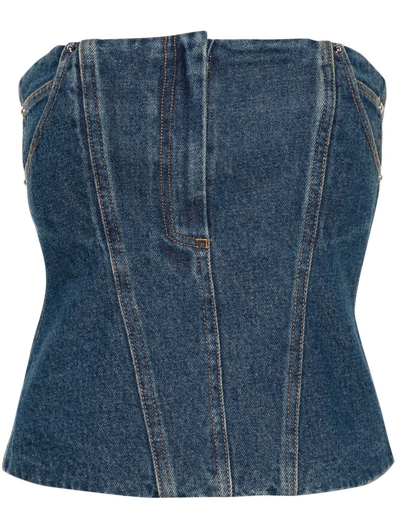 Jo denim bandeau top - 1