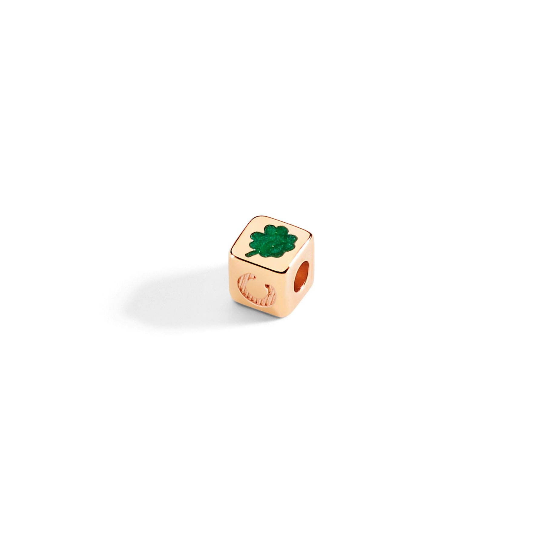 GOLD PLATED SILVER LUCK CUBE COMPONENT - 2